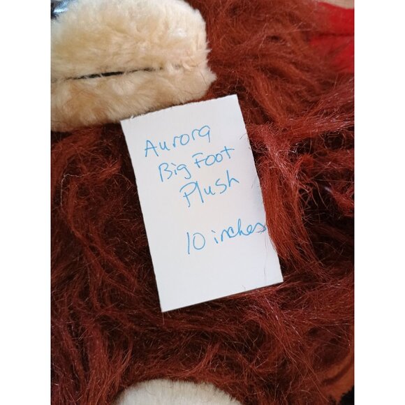 Aurora Bigfoot‎ Plush Toy 10" Brown Fluffy Surface Washable - Picture 6 of 6